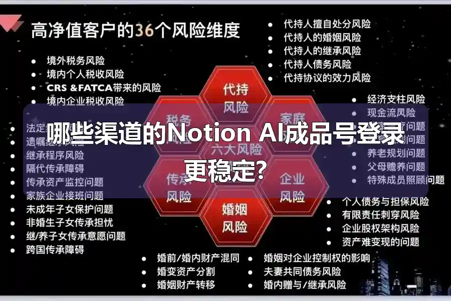 哪些渠道的Notion AI成品号登录更稳定?